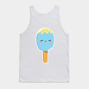 Cute blue lollipop, kawaii ice lolly, summer lolly, summer food Tank Top